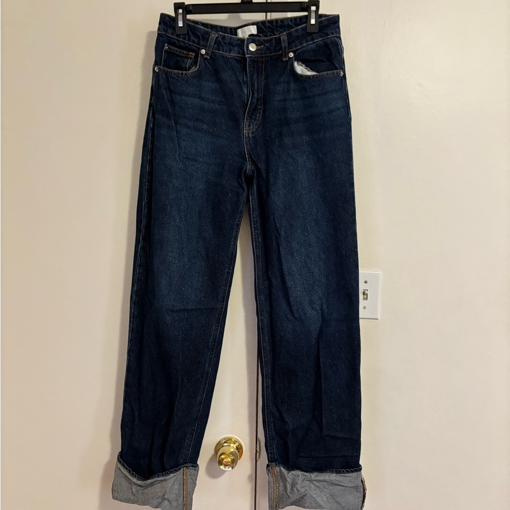 H&M Deep Indigo Straight Jeans